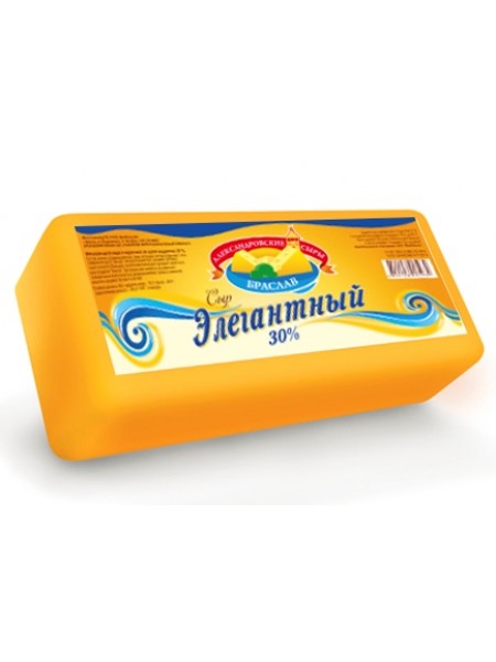 Сыр Элегантный 30%*4гк Глубокский МК Сыр Элегантный 30%*4гк Глубокский МК